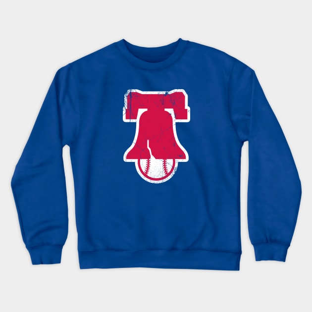 Liberty Ball, baseball - Blue Crewneck Sweatshirt by KFig21